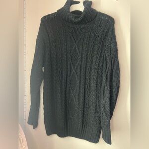 Cable Knit Turtleneck Sweater